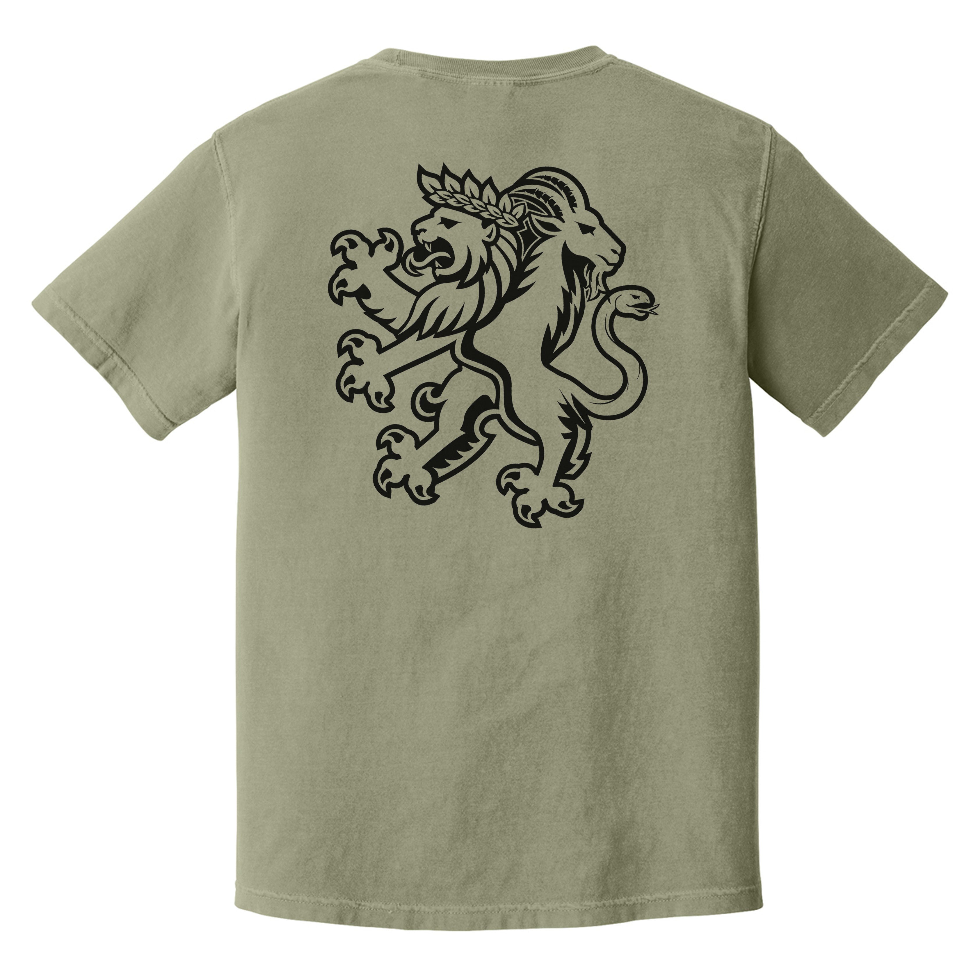 Heraldic Chimera Subdued Heavyweight Tee