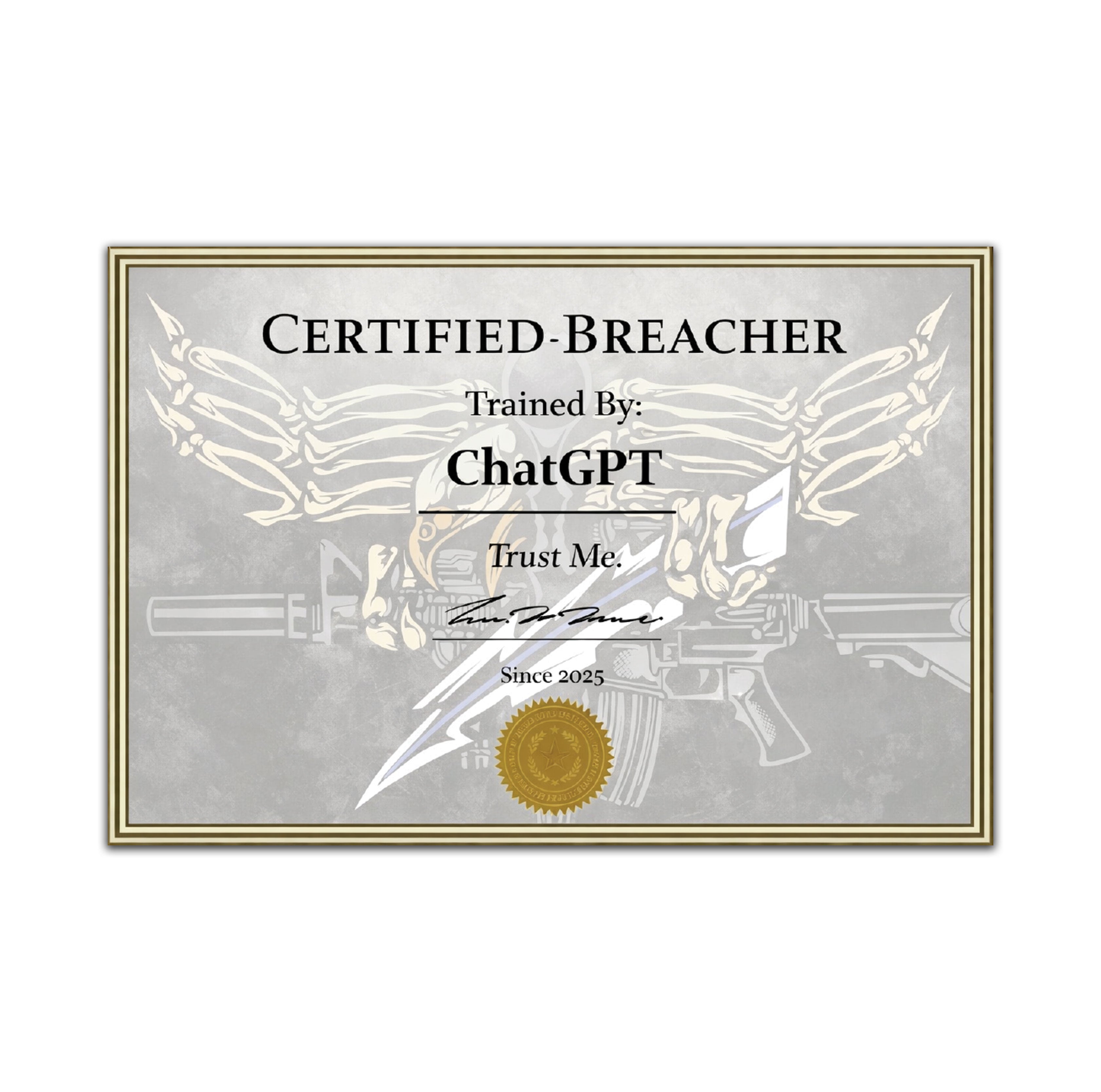 I Got My Cert Sticker