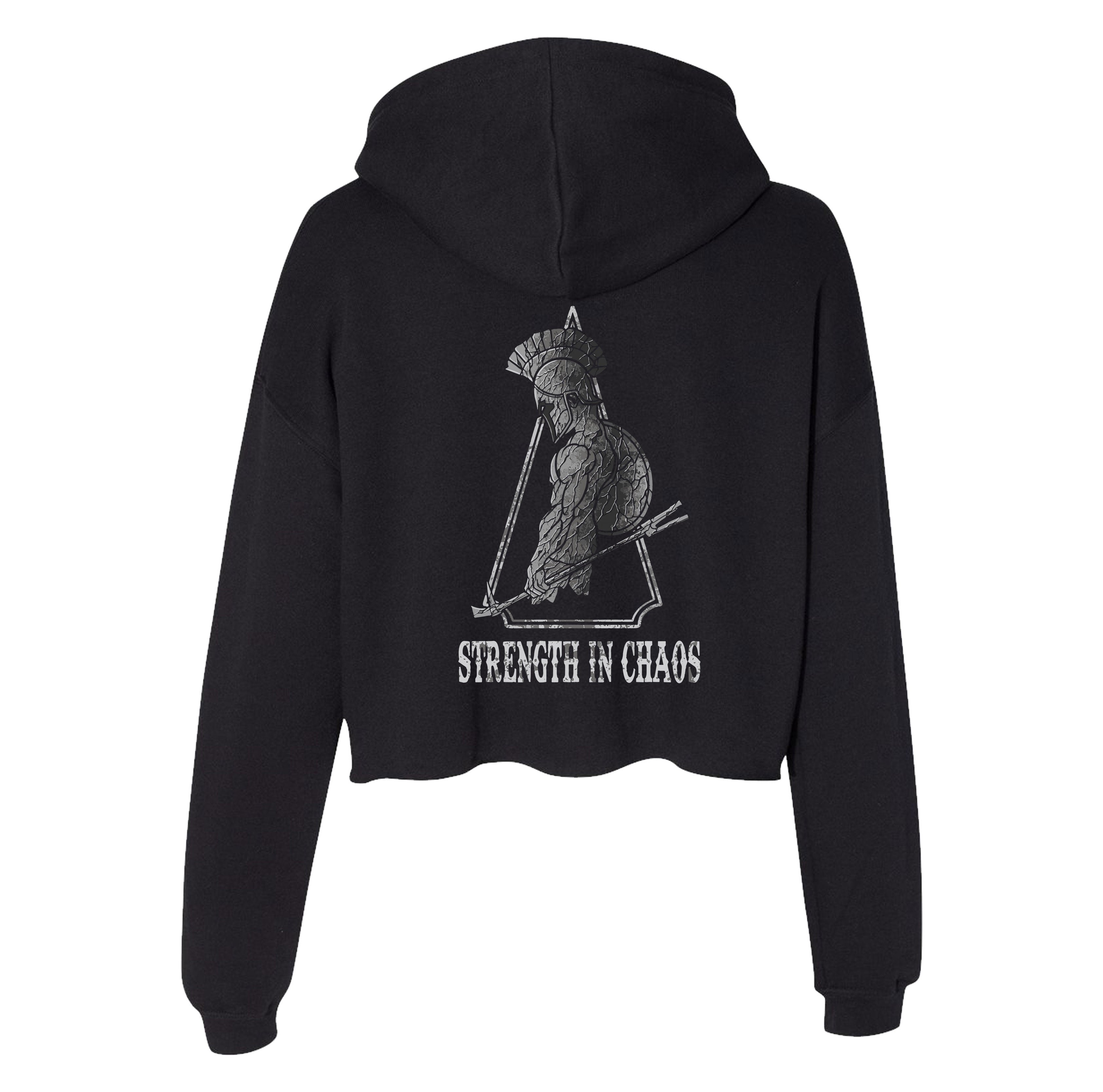 Chaos Breach Spartan Crop Hoodie