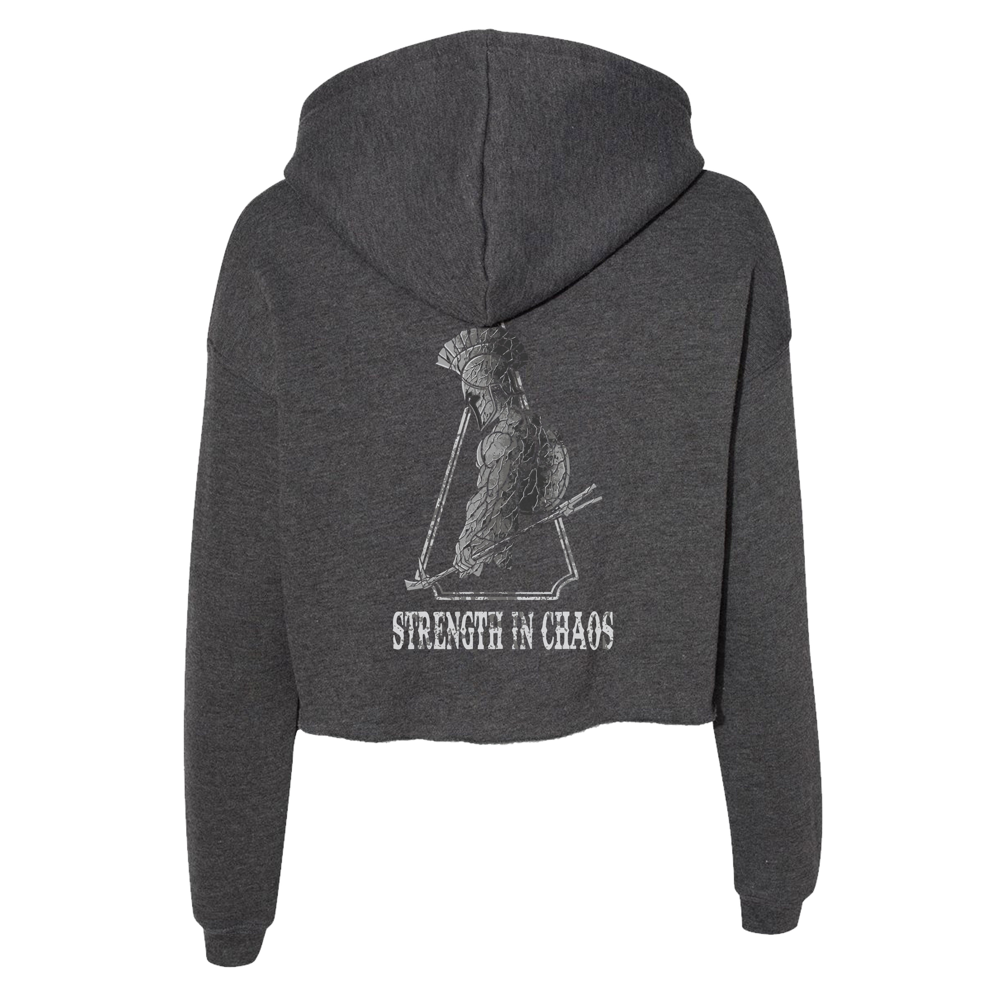 Chaos Breach Spartan Crop Hoodie