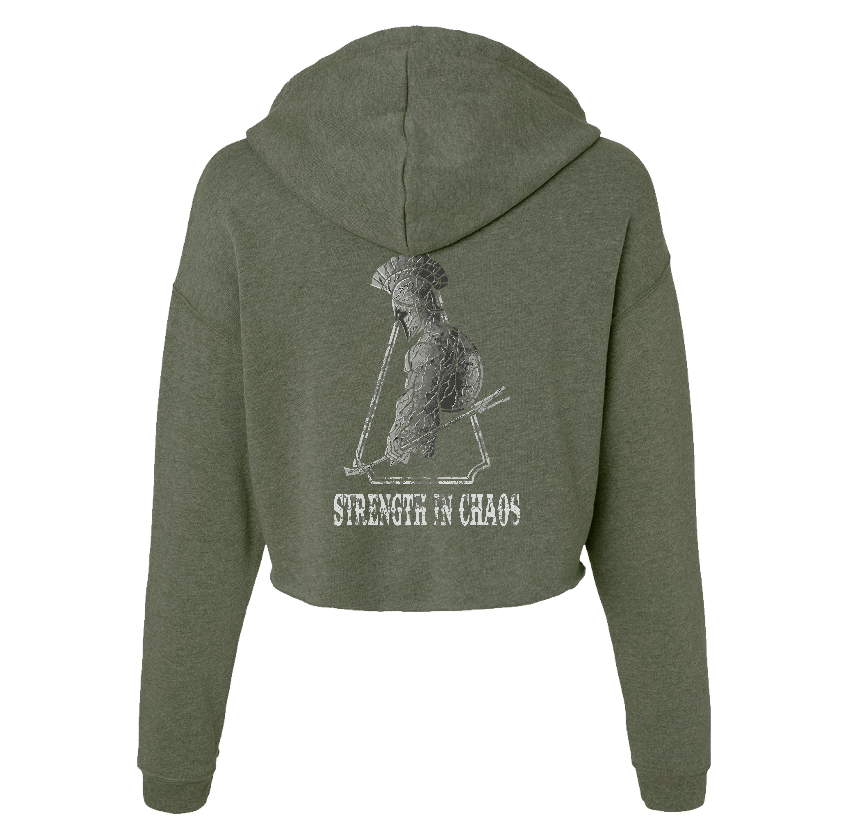 Chaos Breach Spartan Crop Hoodie