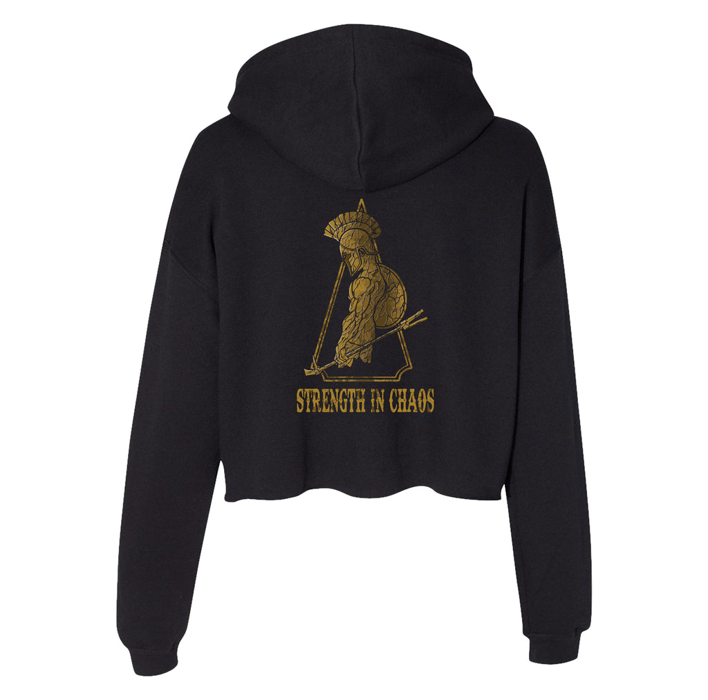 Chaos Breach Spartan Crop Hoodie