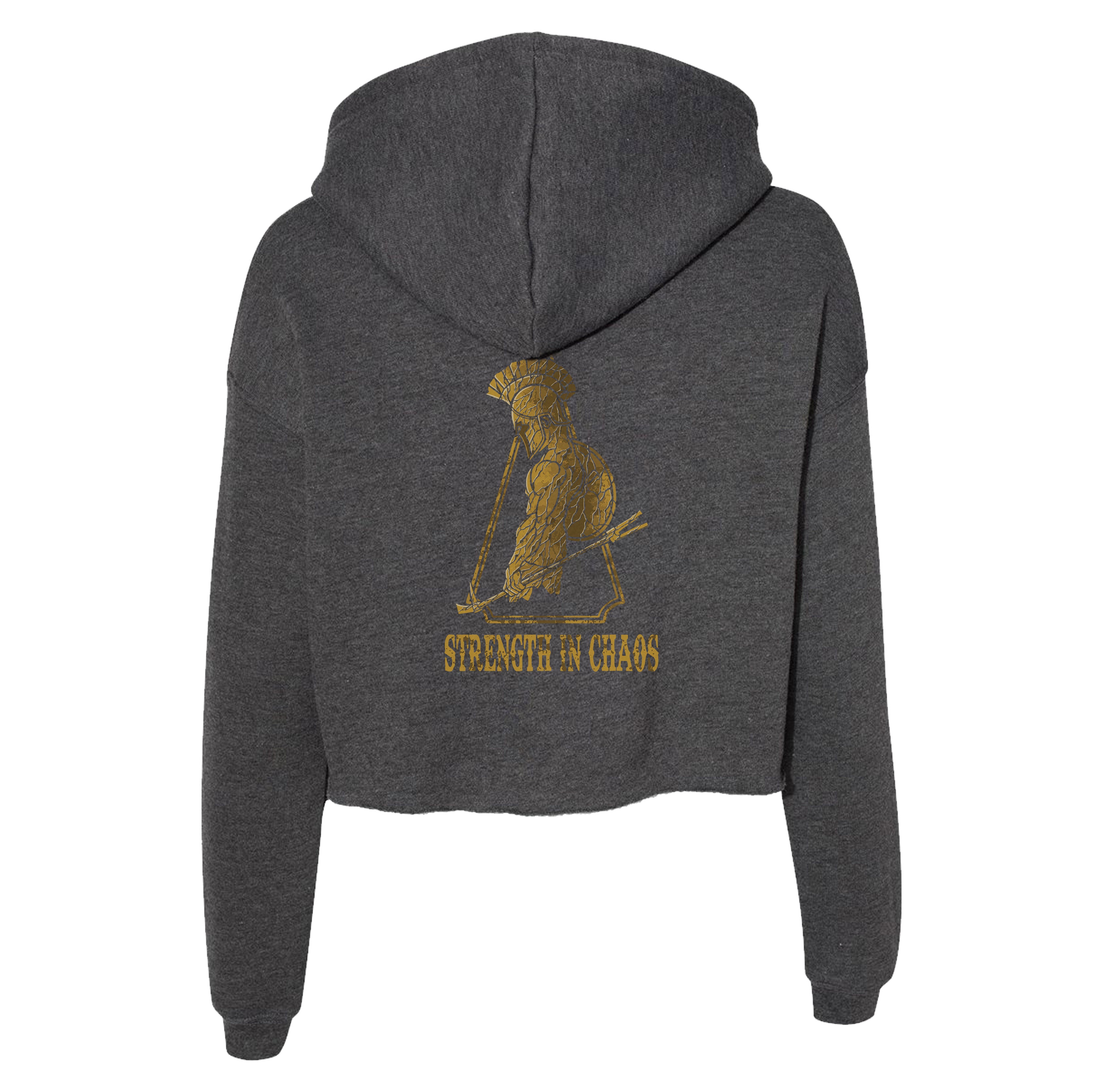 Chaos Breach Spartan Crop Hoodie
