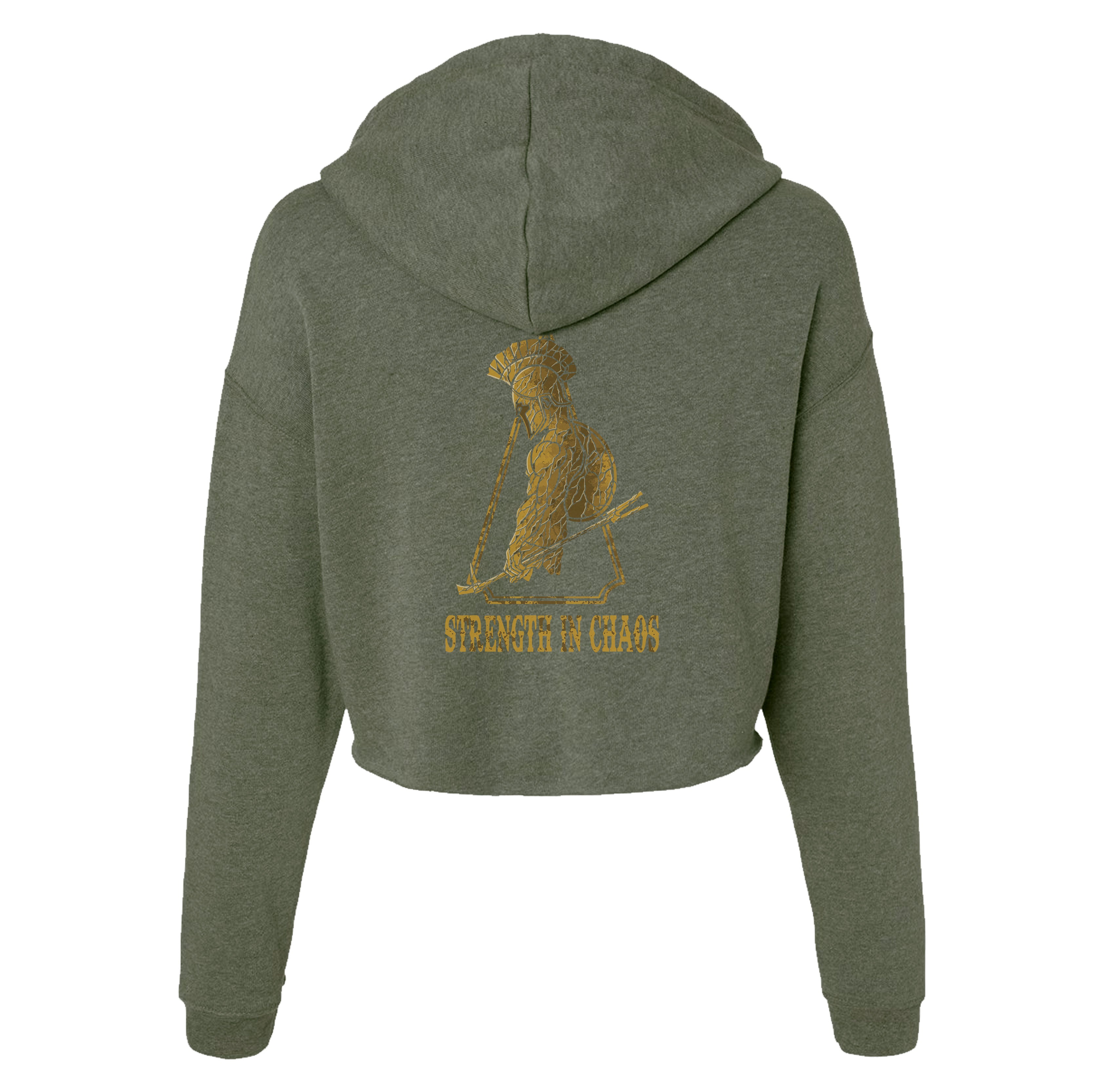 Chaos Breach Spartan Crop Hoodie