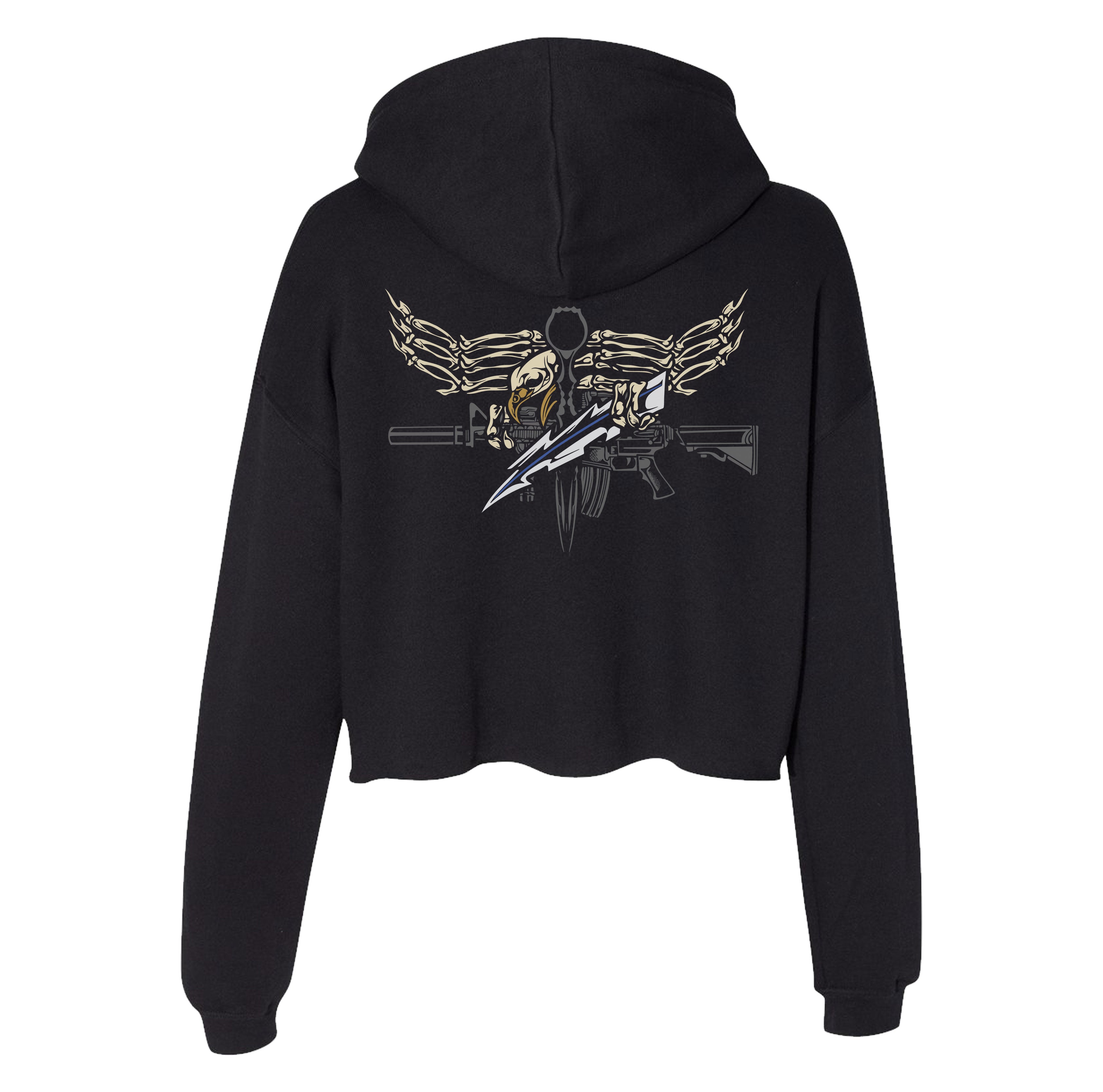 Iron Eagle Crop Hoodie