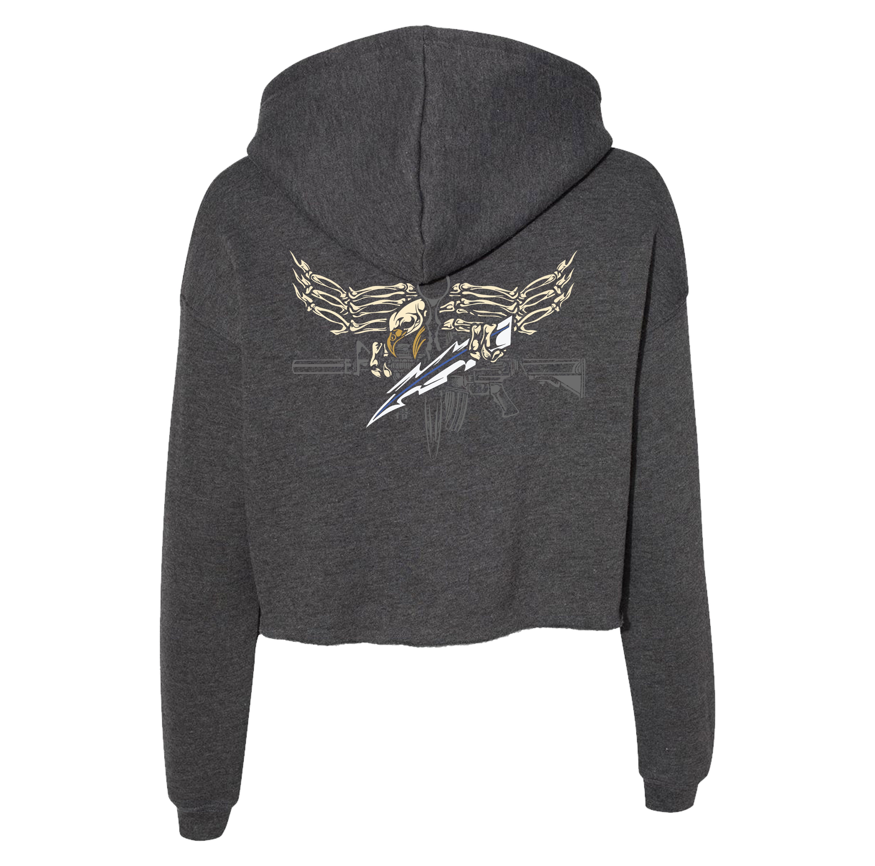 Iron Eagle Crop Hoodie