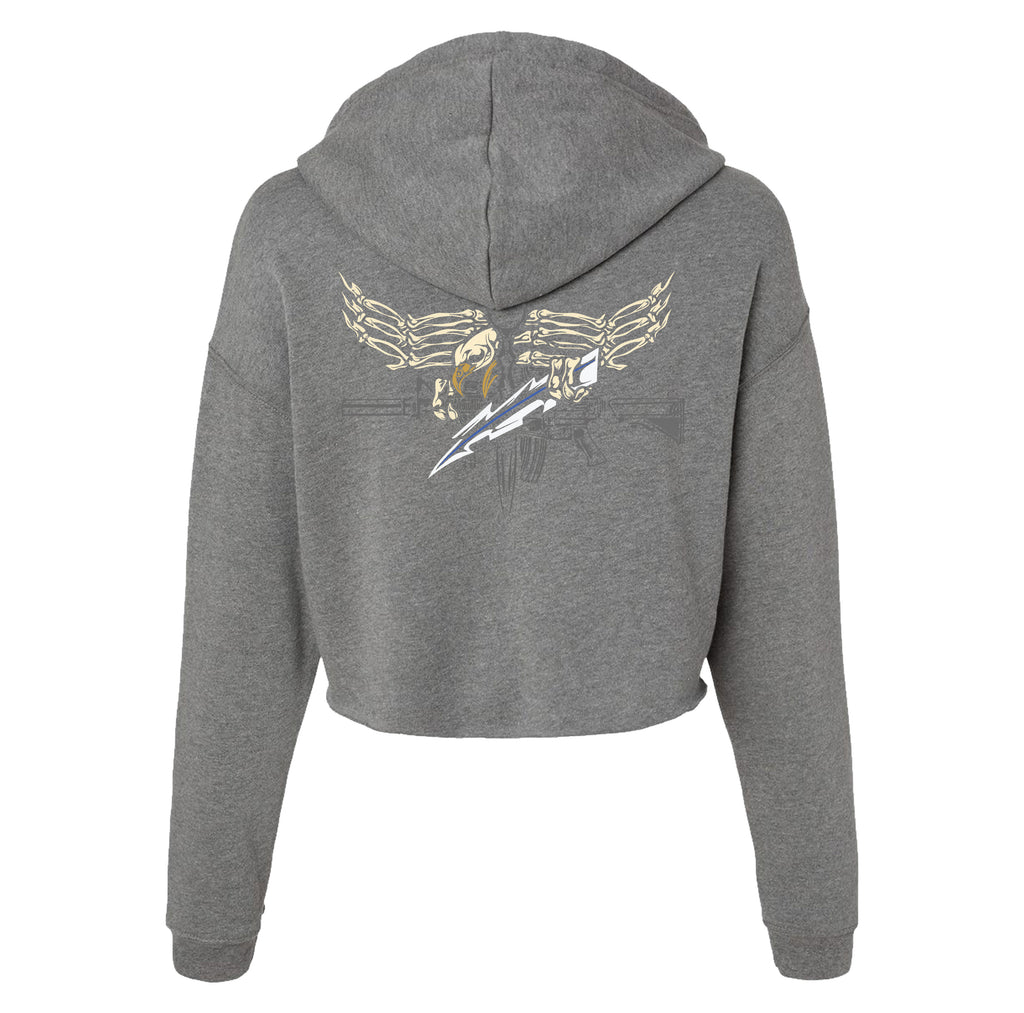 Iron Eagle Crop Hoodie