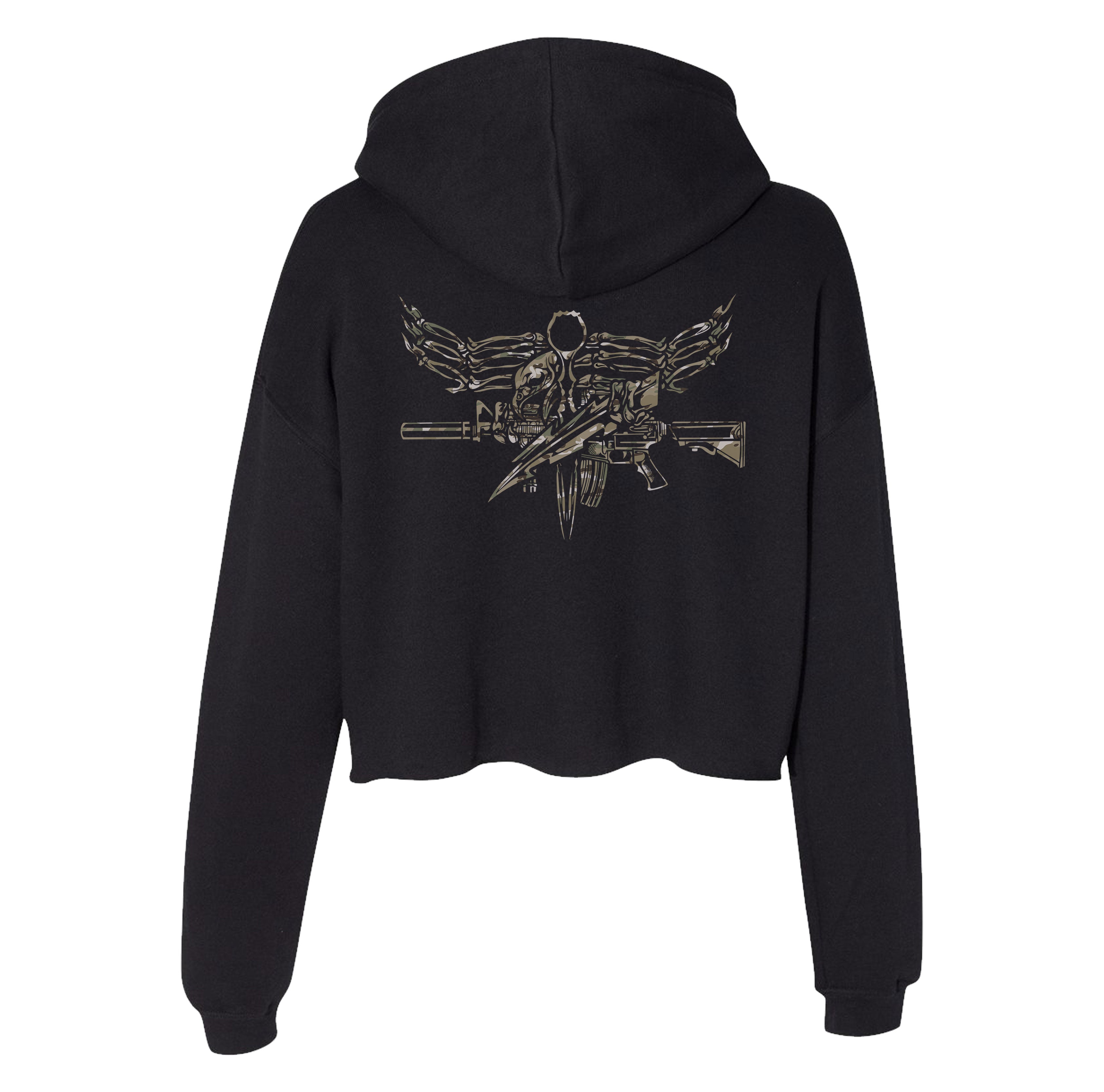 Iron Eagle Crop Hoodie