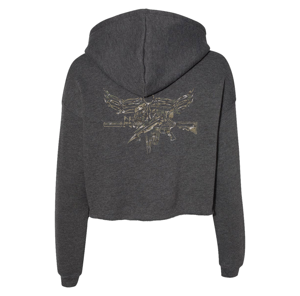 Iron Eagle Crop Hoodie
