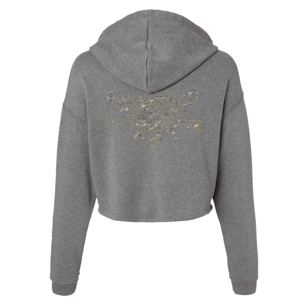 Iron Eagle Crop Hoodie