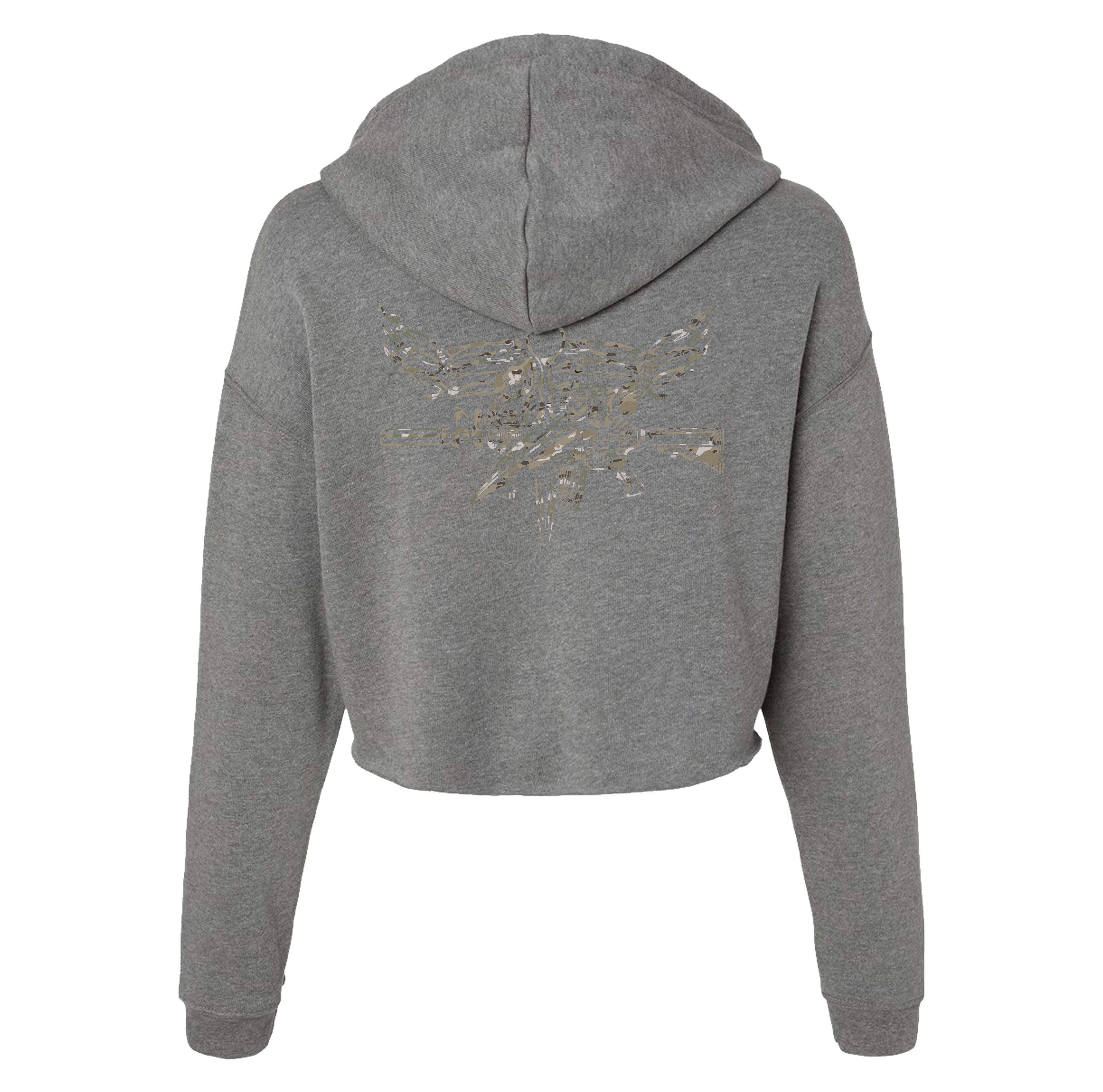 Iron Eagle Crop Hoodie