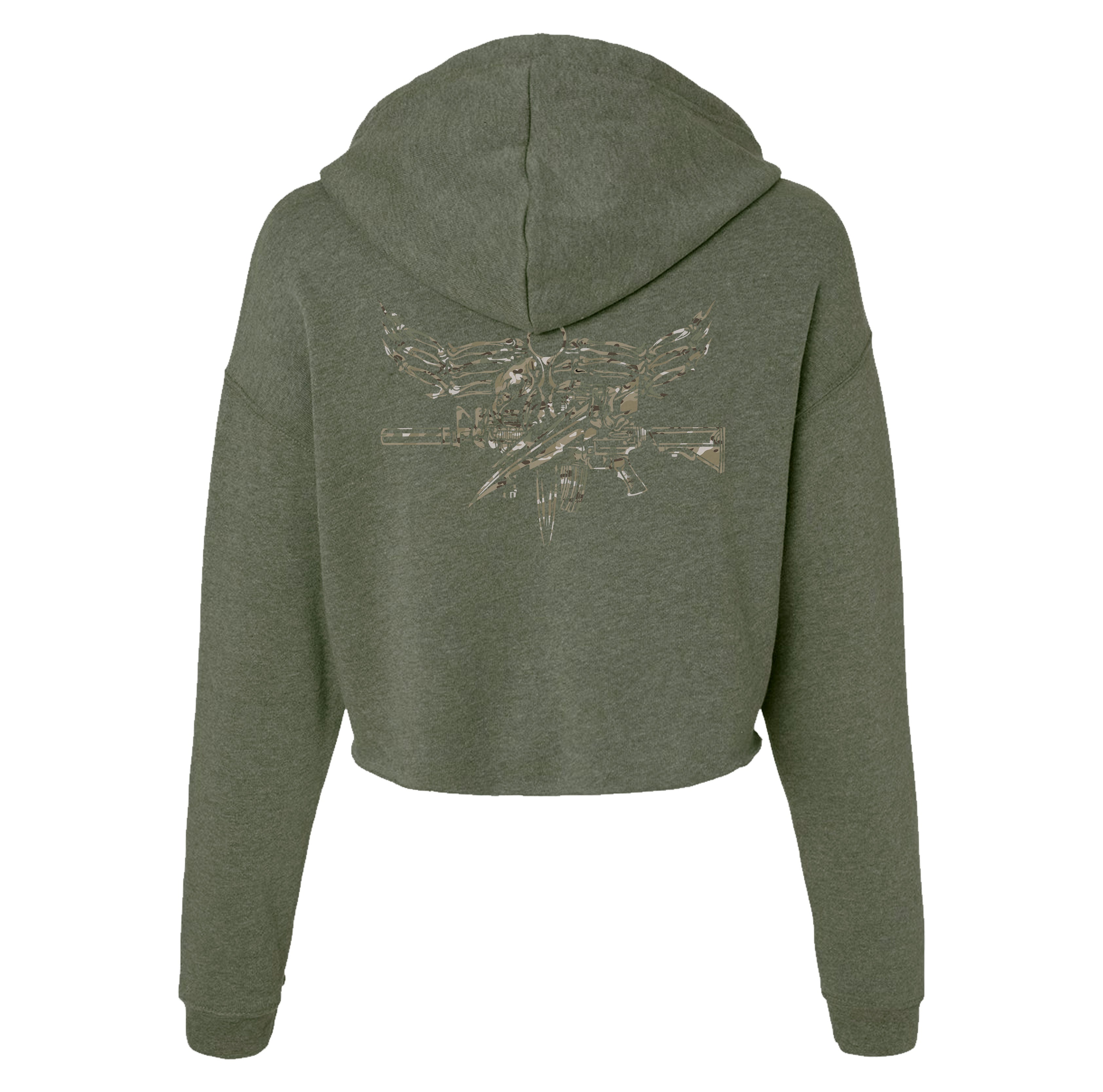 Iron Eagle Crop Hoodie