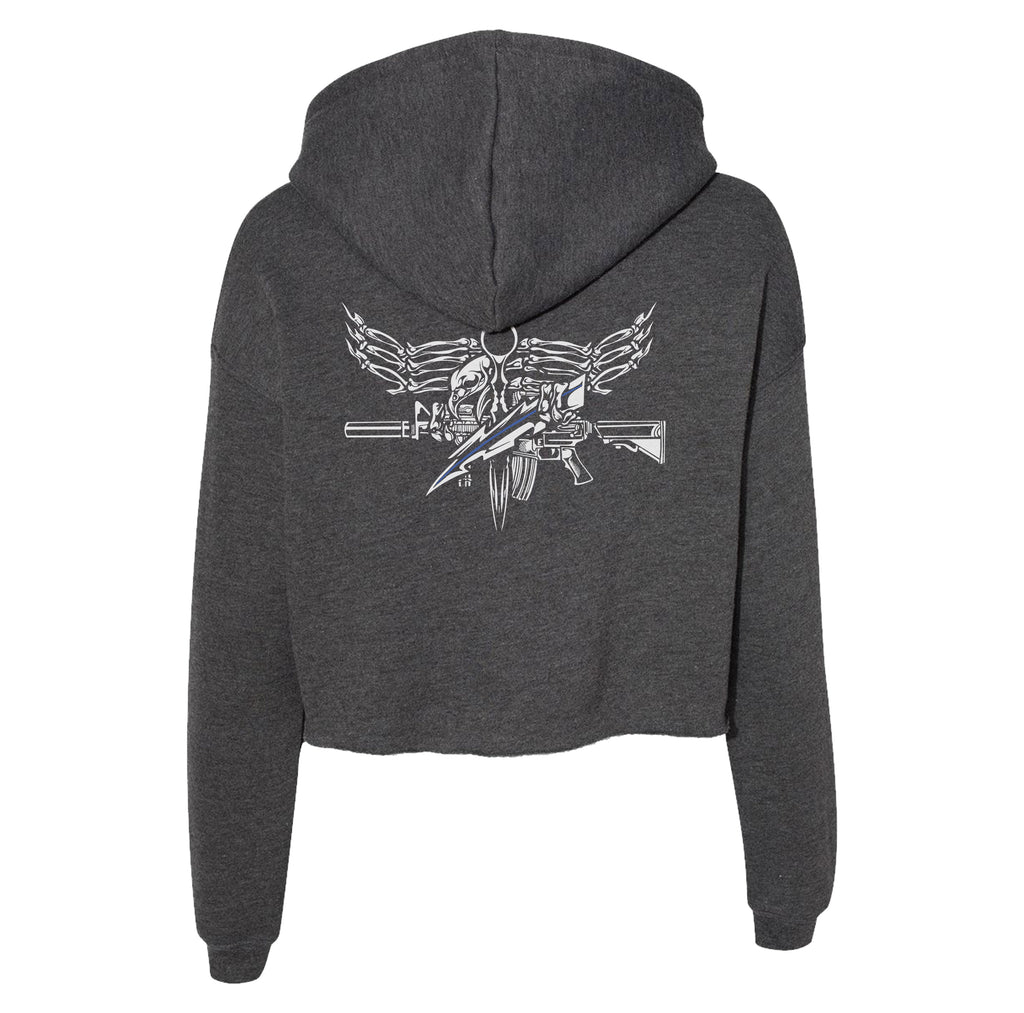 Iron Eagle Crop Hoodie