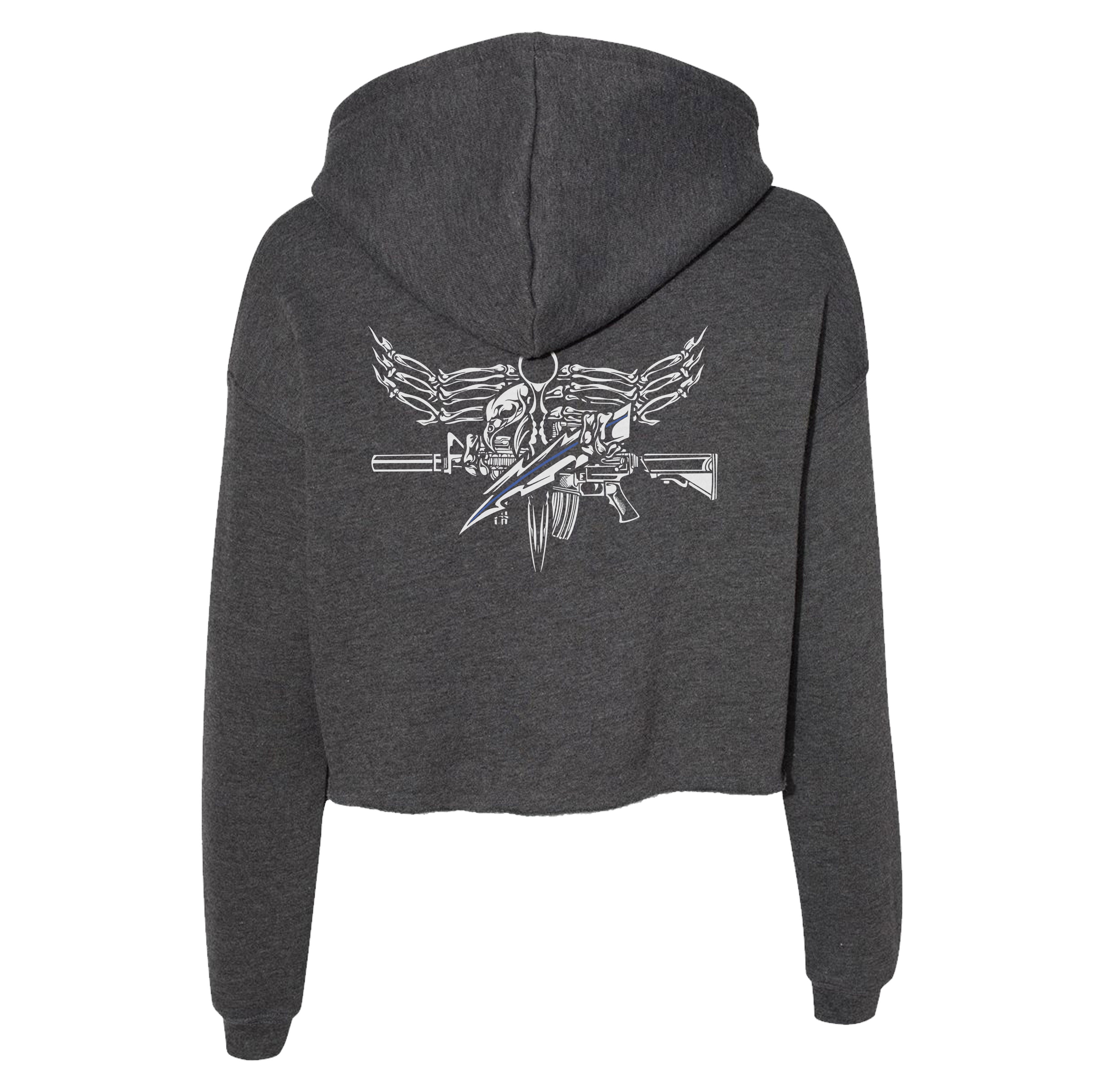 Iron Eagle Crop Hoodie