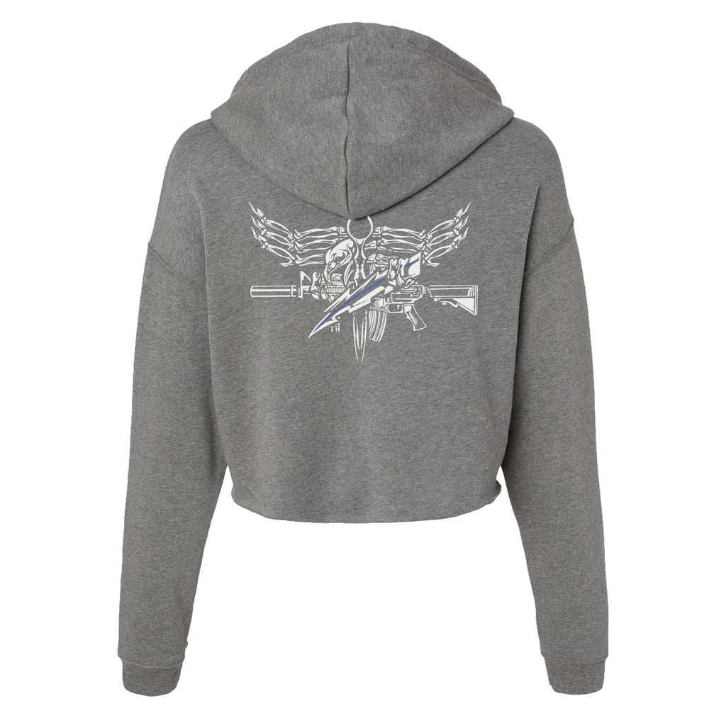 Iron Eagle Crop Hoodie