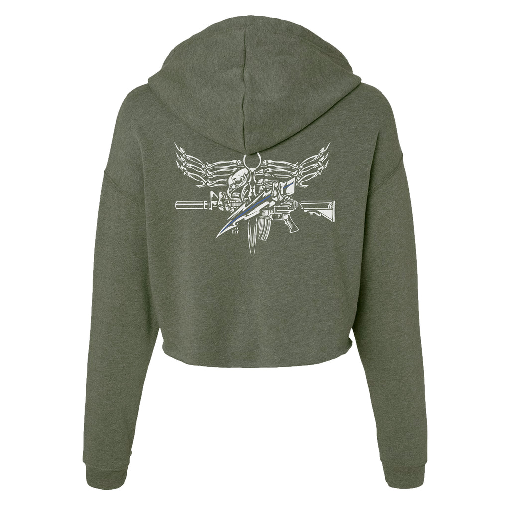 Iron Eagle Crop Hoodie