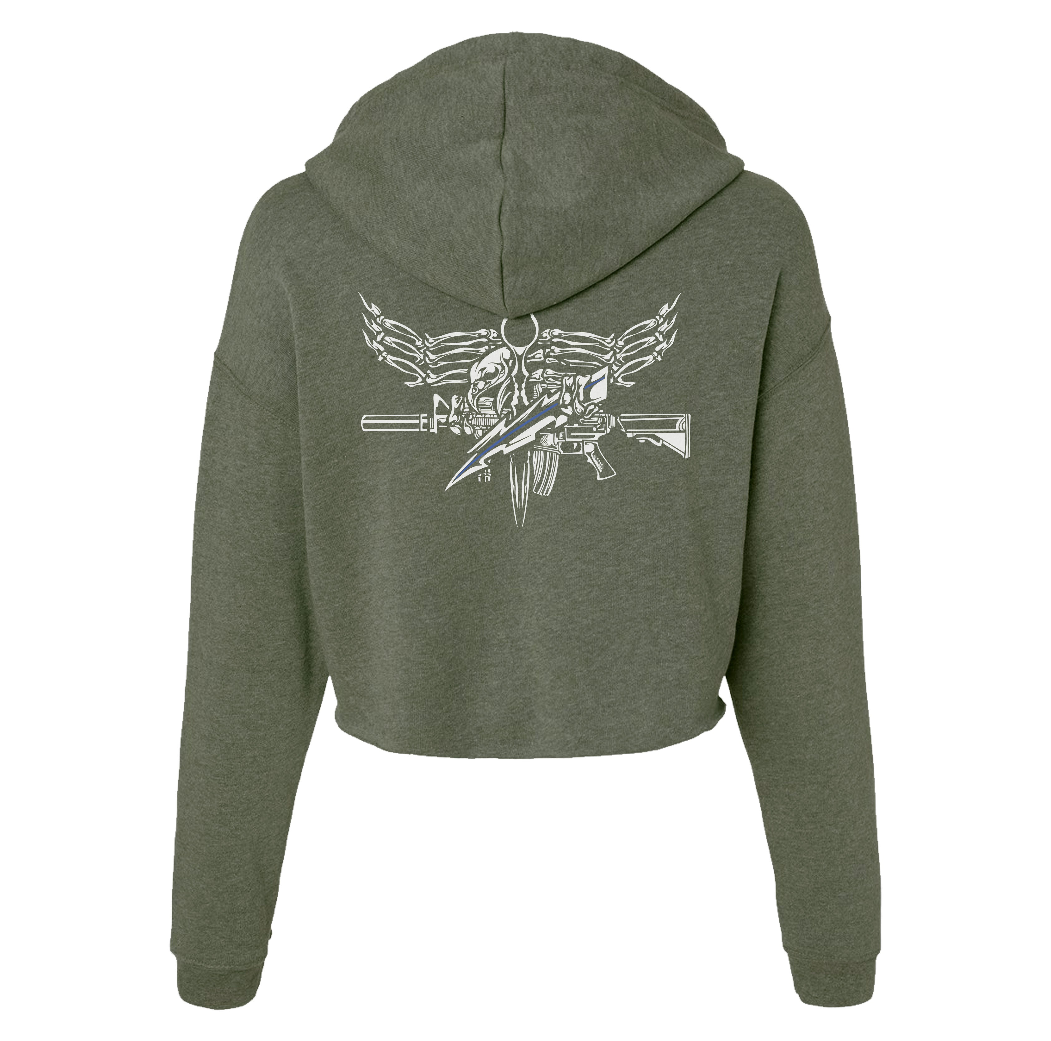 Iron Eagle Crop Hoodie