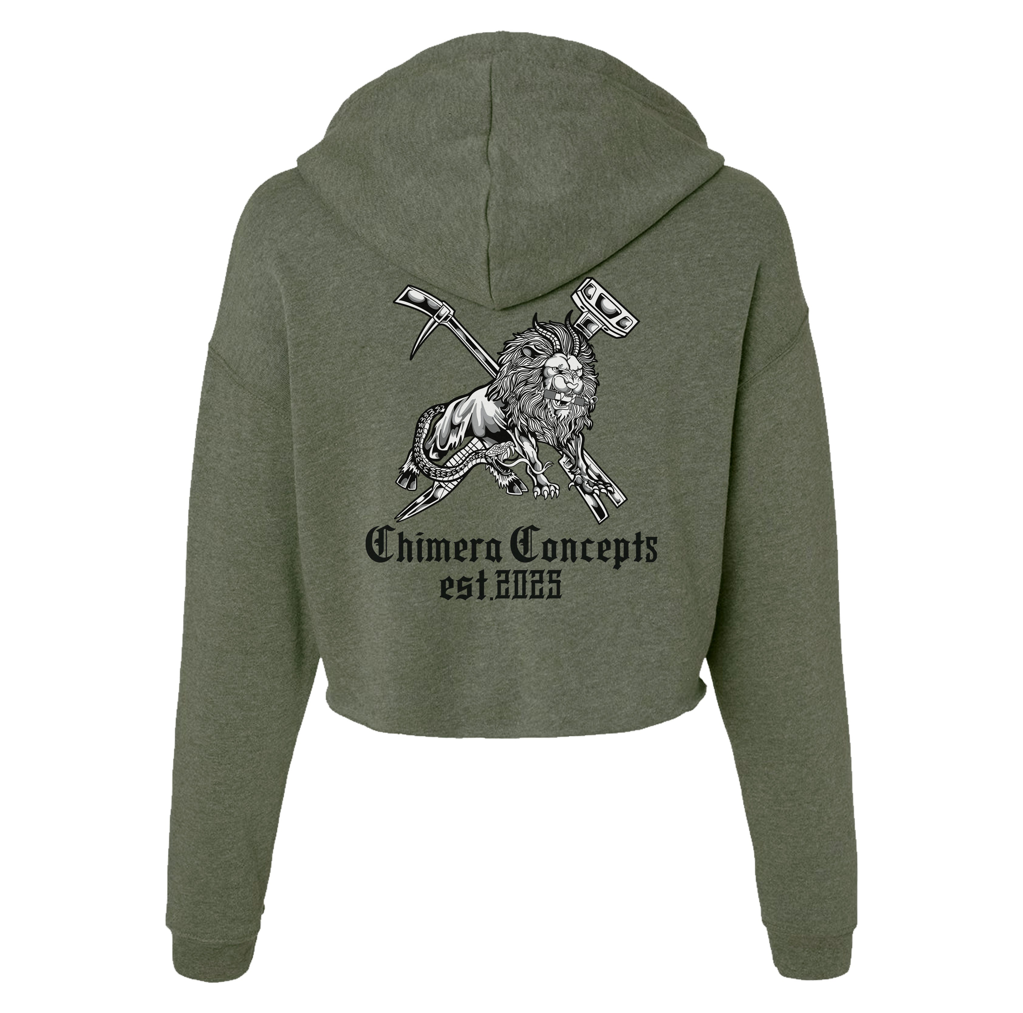 Halli and Sledge Chimera Crop Hoodie