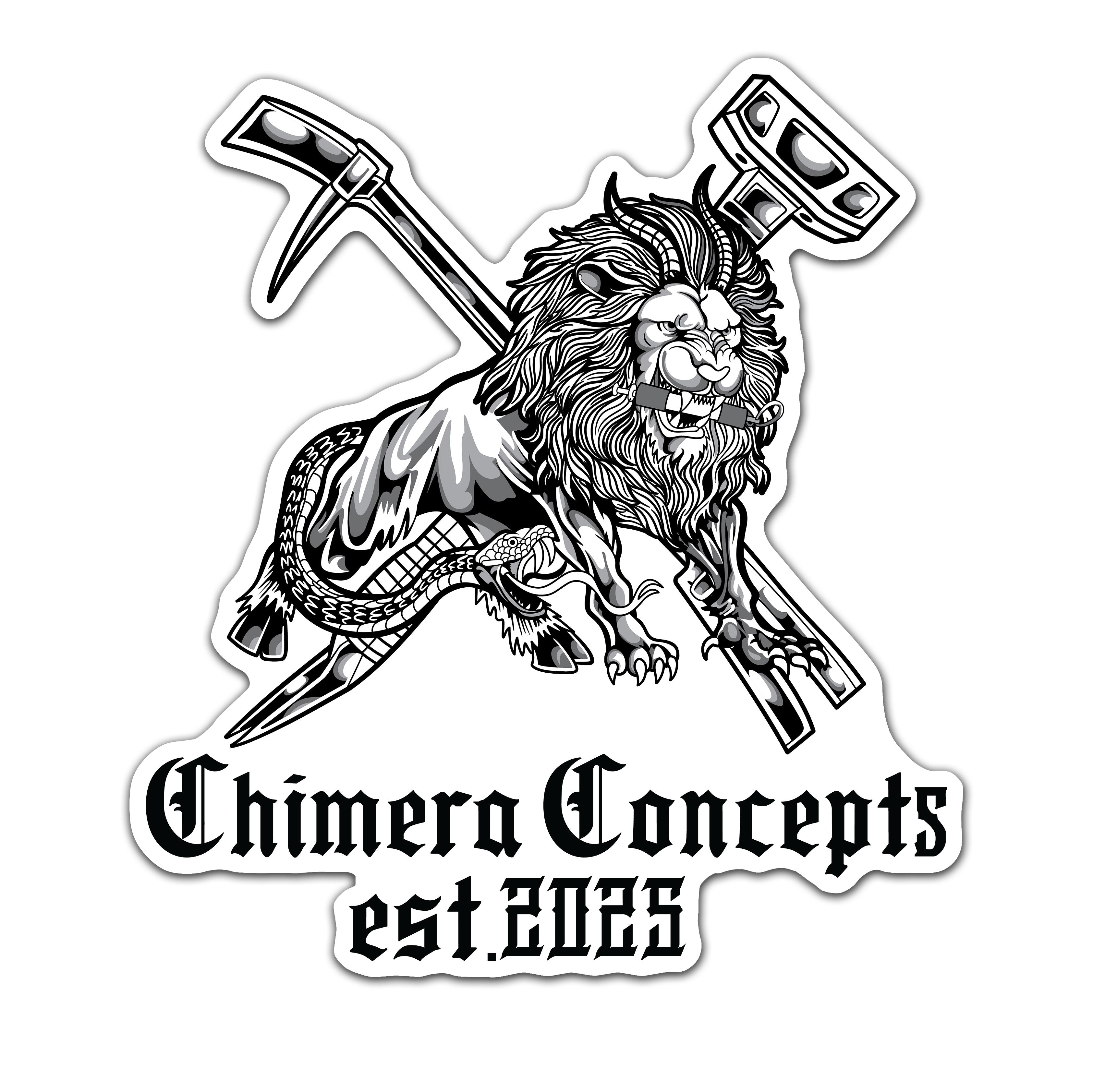 Halli and Sledge Chimera Sticker